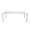 Kristalia - Nori Pure White Esstisch Ausziehbar - pure white weiß/inkl. 2 Auszugsplatten/Gestell aluminium/L: 209-256-303cm