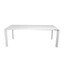 Kristalia - Nori Pure White Esstisch Ausziehbar - pure white weiß/inkl. 2 Auszugsplatten/Gestell aluminium/L: 209-256-303cm