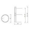 ClassiCon - Adjustable Table E 1027 - Table d'appoint - dessin au trait