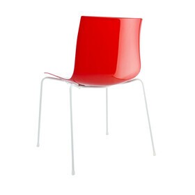 Arper - Catifa 46 0251 -Chaise bicolore support blanc