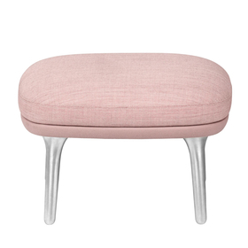 Fritz Hansen - Ro™ JH11 Fußhocker Stoff Füße aus Aluminium
