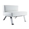 Cassina - 512 Ombra Sessel - weiß/Leder Scozia/Gestell verchromt