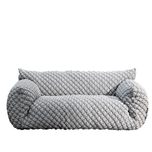 Gervasoni - Nuvola 10 Sofa  - light grey/fabric 3D Grigio