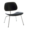 Vitra - LCM - Chaise - frêne teinté noir/bois/châssis métal chromé