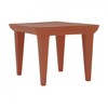 Kartell - Bubble Club - Table d'Appoint - terre de Sienne / 52x52cm