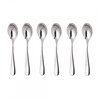 Alessi - Nuovo Milano Teaspoon Set Of 6 - stainless steel/glossy polished/L 14cm