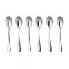 Alessi - Nuovo Milano Teaspoon Set Of 6 - stainless steel/glossy polished/L 14cm