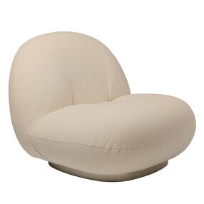 Gubi - Pacha Lounge Chair Gestell perlgold