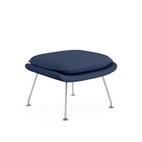 Knoll International - Ottoman / tabouret Womb Relax structure chromée