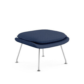 Knoll International - Ottoman / tabouret Womb Relax structure chromée