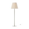 Artemide - Melampo Mega Stehleuchte - Stab bronze/satiniert/Schirm naturfarben/H 174cm/Ø 57cm