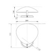 Gubi - Gubi Cobra - Wandlamp - Strichzeichnung