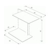 ClassiCon - Diana A Side Table - line drawing