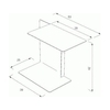 ClassiCon - Diana A Side Table - line drawing