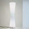 Oluce - Lu Lu 211 Table Lamp 110V - opal white/frame chrome