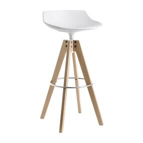 MDF Italia - Flow Barhocker Gestell Eiche 65cm