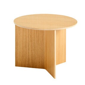 HAY - Table d'appoint ronde en bois Slit H35,5cm