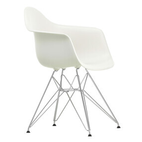 Vitra - Chaise avec accoudoirs Eames DAR chromé