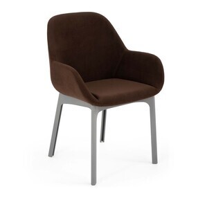 Kartell - Clap Aquaclean Armlehnstuhl Gestell schwarz