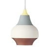 Louis Poulsen - Cirque - Suspension S - jaune/bleu clair/blanc/cuivre/laqué/H 18.9cm/Ø 15cm