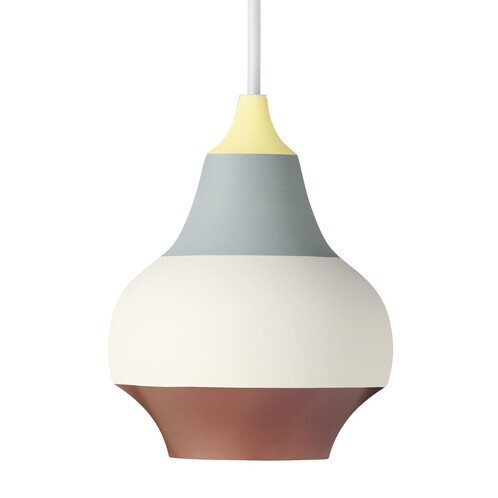 Louis Poulsen - Cirque Suspension Lamp S - yellow/light blue/white/copper/lacquered/H 18.9cm/Ø 15cm