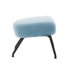 Softline - Havana Ottoman / Stool - light blue/fabrics Vision 442/WxHxD 58x40x48cm/frame black
