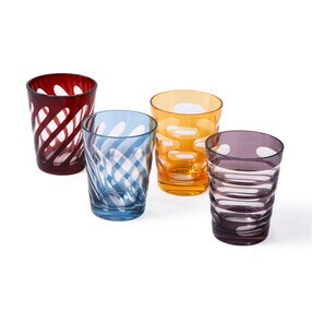 pols potten - Tubular Glas 4er Set