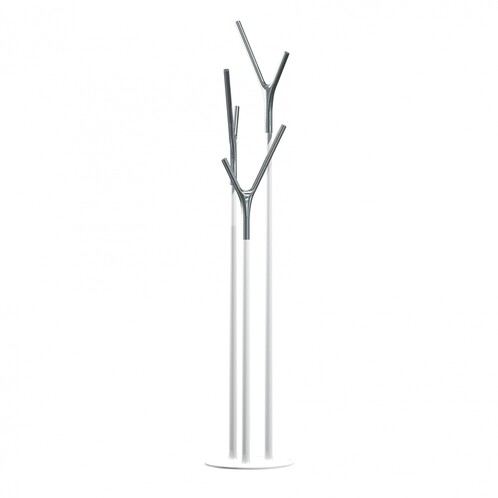 FROST - Wishbone - Portemanteaux - blanc/acier inoxydable/H: 175cm