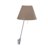 Luceplan - Costanzina Parete Wall Lamp - shaded stone brown/aluminium