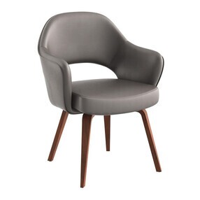 Knoll International - Saarinen Conference Armlehnstuhl Gestell walnuss