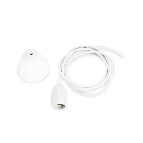 Normann Copenhagen - Normann Copenhagen Cord Set EU - white/cable with fitting & canopy