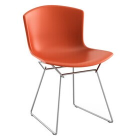 Knoll International - Bertoia Plastic stoel onderstel verchroomd