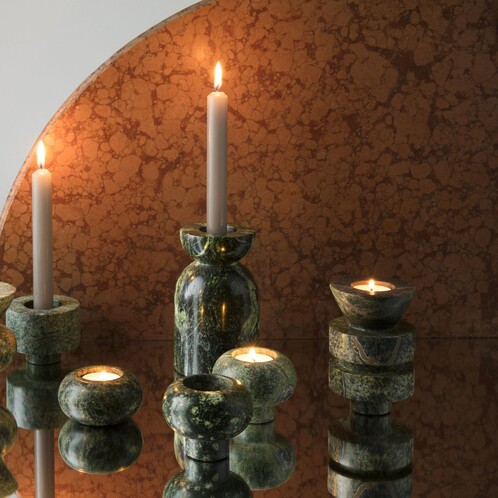 Tom Dixon Rock Candle Holder L Set of 5 | AmbienteDirect