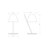 Artemide - La Petite LED - Lampe de table - dessin au trait
