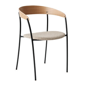 New Works - Chaise avec accoudoirs Missing rembourré