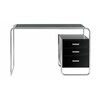 Thonet - Thonet S 285 - Bureau - noir/MDF/châssis métal chromé/3 tiroirs