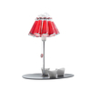 Ingo Maurer - Campari Bar  - Lampe de table - rouge/verre/2800K/sans coupelles