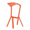 Plank - Miura Barhocker - reines orange/H 81cm