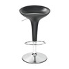 Magis - Bombo Bar Stool Adjustable In Height 50-74cm - anthracite grey/matt/frame chromed/Seat height 50-74cm