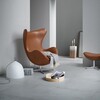 Fritz Hansen - Egg Chair/Het Ei - Loungestoel leder