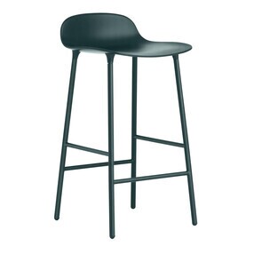 Normann Copenhagen - Form - Tabouret de bar piètement aciér 65