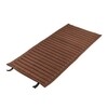 Braunes HAY Palissade Outdoor-Sitzkissen mit gestepptem Design und Stoffschlaufen, ideal für Gartenmöbel. - Palissade Steppkissen 117x49,5cm