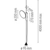 Flos - OK LED Pendelleuchte - Strichzeichnung