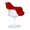 Knoll International - Tulip Saarinen Armchair Full Upholstered - white/red/seat upholstery Hallingdal 65 680/WxHxD 68x82x59cm/rotatable