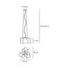 Artemide - Logico Sospensione 3x120° Pendelleuchte - Strichzeichnung