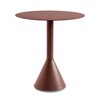 Runder HAY Palissade Tisch in Braun, modernes Design, robustes Outdoor-Material, ideal für Garten & Terrasse. - Palissade Cone Gartentisch Ø70cm