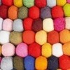 HAY - Pinocchio - Tapijt - multicolour/m/Ø140cm