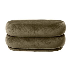 Ferm Living - Pouf ovale à 2 niveaux