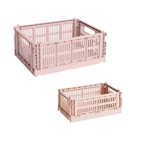 HAY - Colour Crate Korb recycelt S + M 2er Set