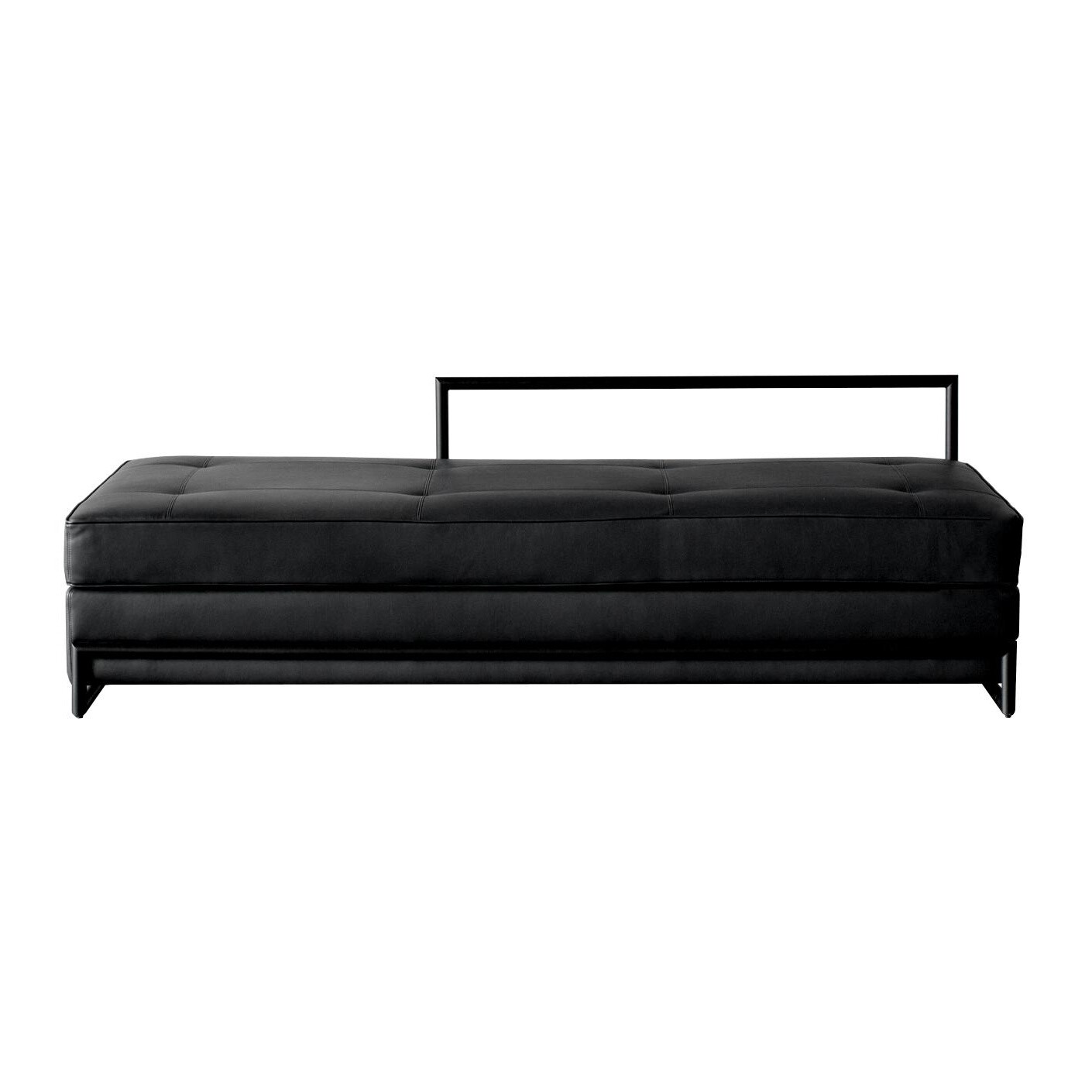 Classicon Day Bed Black Version Lounge, White Leather Trundle Bed